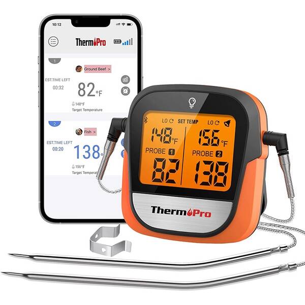 Teploměr do masa ThermoPro TP-902 oranžový

