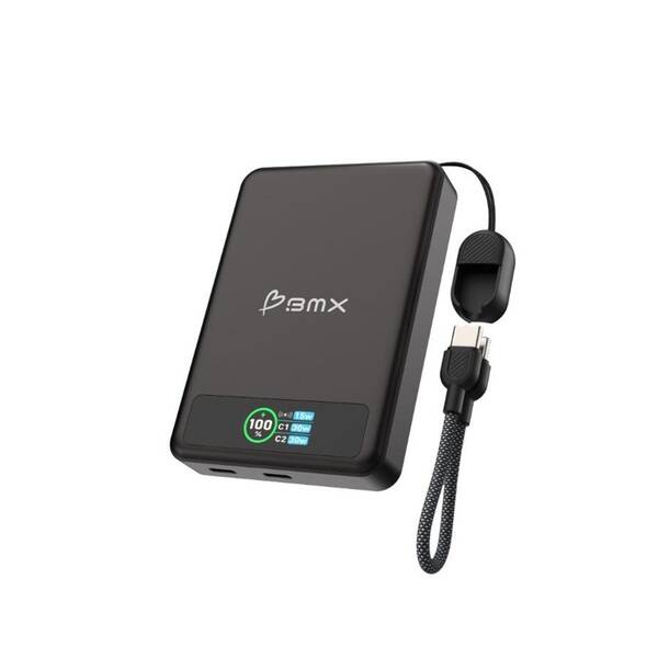 Powerbanka BMX SolidSafe™ 10K Solid-State magnetická černá

