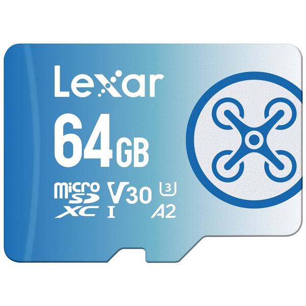 Paměťová karta Lexar FLY 1066x microSDXC 64GB UHS-I, (160R/60W) C10 A2 V30 U3 
