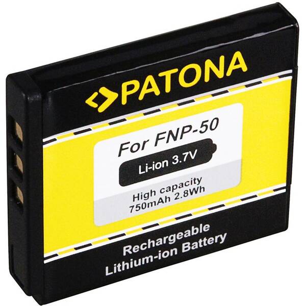Baterie PATONA pro Fuji NP-50 750mAh 

