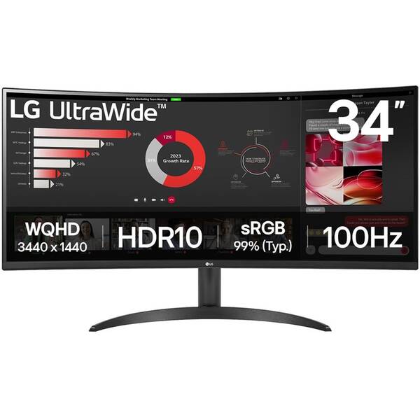 Monitor LG UltraWide 34WR50QK-B černý

