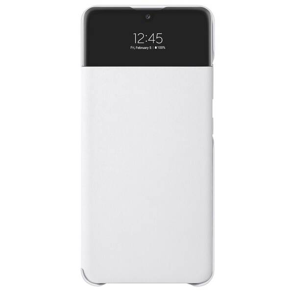 Pouzdro na mobil flipové Samsung S View Wallet Cover na Galaxy A32 LTE bílé


