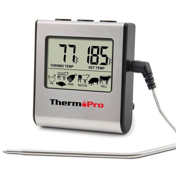 Teploměr do masa ThermoPro TP-16 stříbrný

