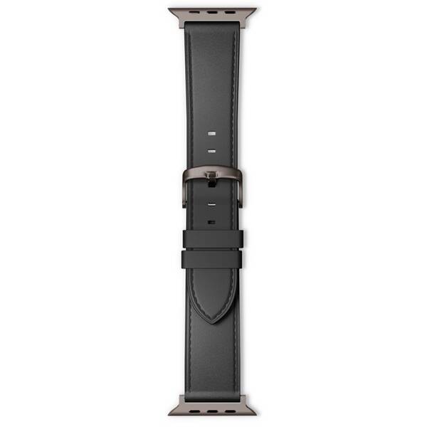 Řemínek Epico Leather na Apple Watch 42/44/45/49mm černý

