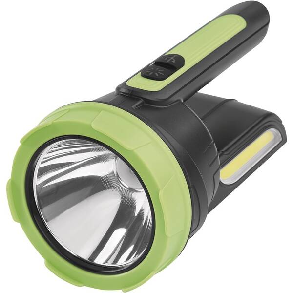 Svítilna EMOS LED nabíjecí, 210 lm, 1 800 mAh černá/zelená

