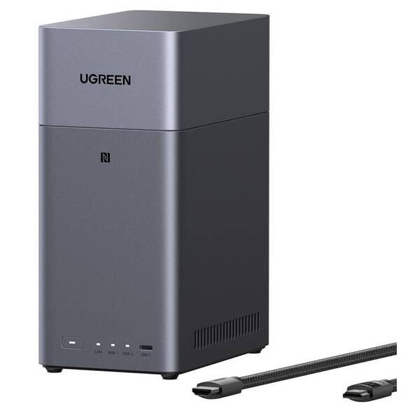 Datové úložiště (NAS) UGREEN NASync DH2300 - 95998 (Diskless) šedé

