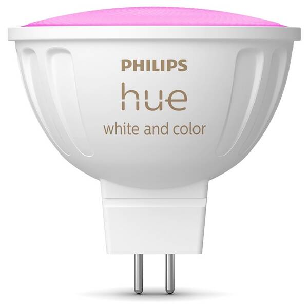 Chytrá žárovka Philips 6,3 W, MR16, GU5,3, White and Color Ambiance 

