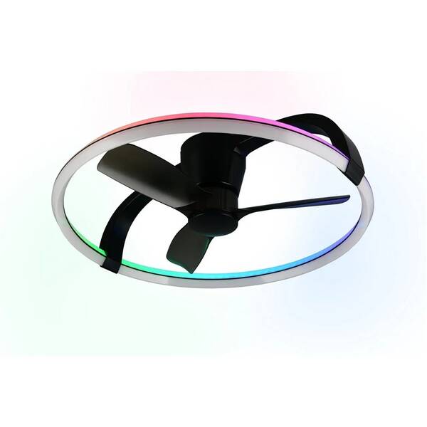 Stropní svítidlo Reality R64262932 STOCKHOLM, s ventilátorem černé

