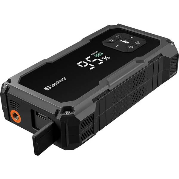 Powerbanka Sandberg Car Jumpstarter TirePump 10000 mAh černá


