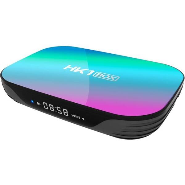 Multimediální centrum XtendLan Android box HK1 černý/modrý

