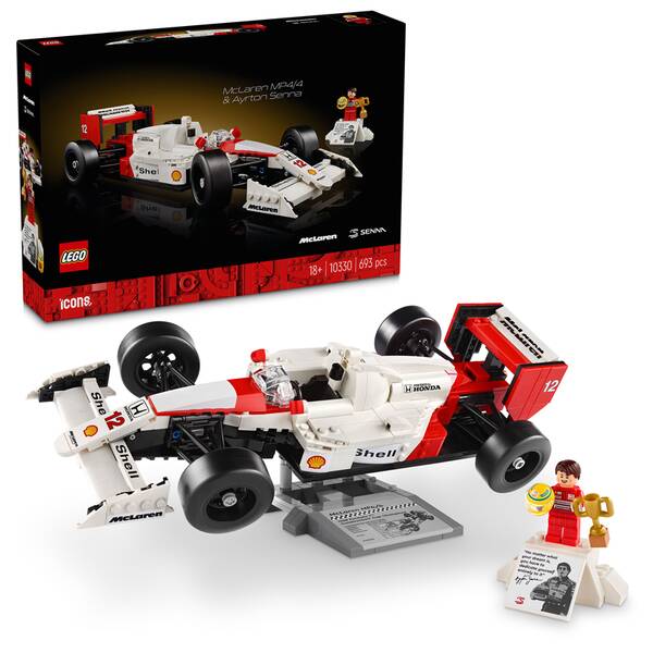 Stavebnice LEGO® Icons 10330 McLaren MP4/4 a Ayrton Senna 

