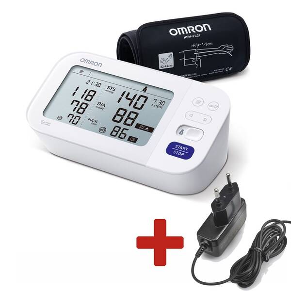 Tlakoměr na paži OMRON M6 Comfort s Afib +ZDROJ 

