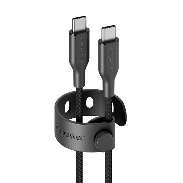Kabel PanzerGlass empower USB-C/USB-C, 2m černý

