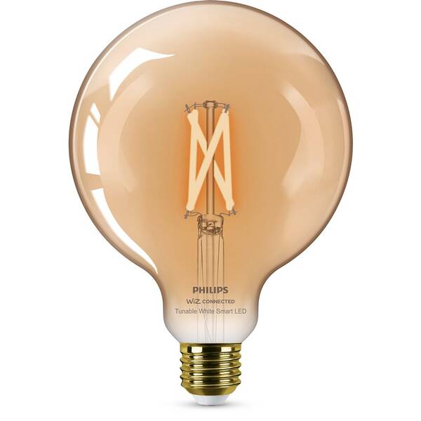 Chytrá žárovka Philips Smart LED 7W, E27, jantarové sklo, Tunable White 

