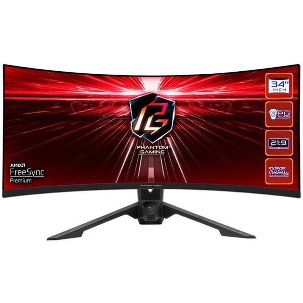 Herní monitor ASRock PG34WQ15R3A černý

