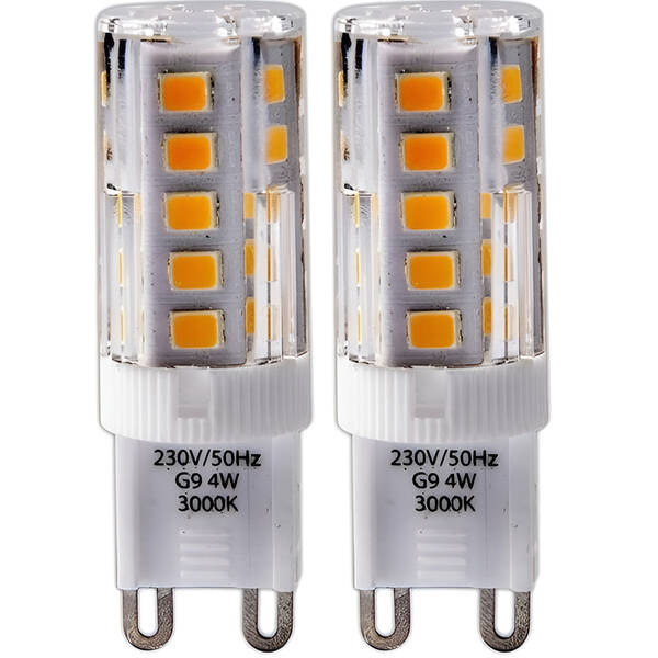 Žárovka LED Tesla Lightning G9, 4W, teplá bílá, 2ks 

