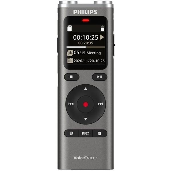 Diktafon Philips DVT2075 černý/stříbrný

