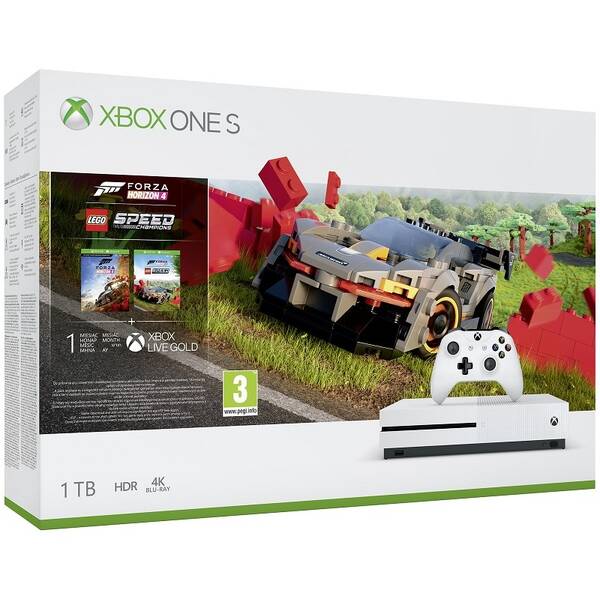 Herní konzole Microsoft 1 TB + Forza Horizon 4 + DLC LEGO Speed Champions 

