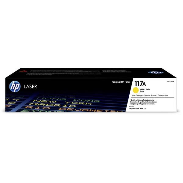 Toner HP 117A, 700 stran žlutý

