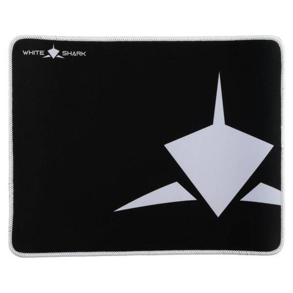 Podložka pod myš White Shark SHARK M, 32 × 25 cm černá

