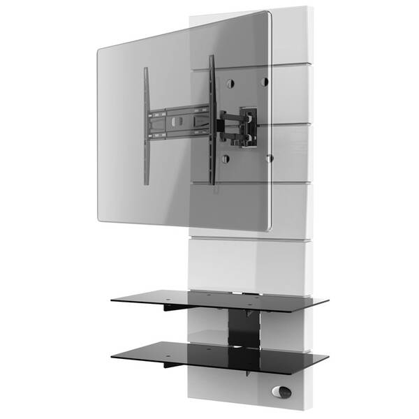 Držák TV Meliconi Ghost Design 3500 Matt pro úhlopříčky 32" až 70", nosnost 30 kg bílý

