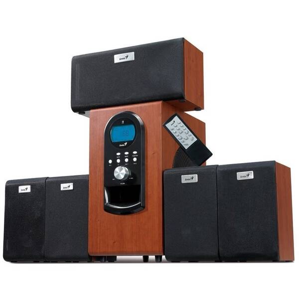 Reproduktory Genius SW-HF 5.1 6000 Verze II. černé/hnědé


