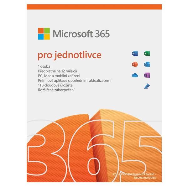  Microsoft 365 pro jednotlivce, všechny jazyky - elektronická licence 
