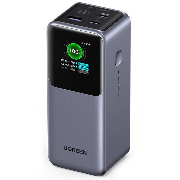 Powerbanka UGREEN 20000mAh 130W stříbrná

