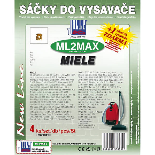 Sáčky do vysavače Jolly MAX ML 2 (4 ks) 

