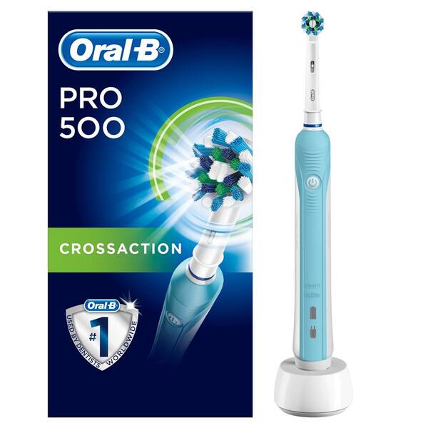 Zubní kartáček Oral-B Pro 500 CrossAction modrý


