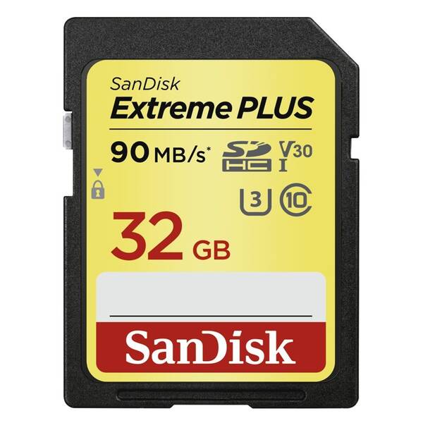 Paměťová karta SANDISK 32GB UHS-I U3 (90R/40W) 


