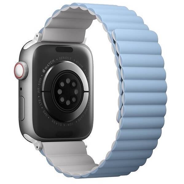 Řemínek Uniq Revix Reversible na Apple Watch 38/40/41mm bílý/modrý

