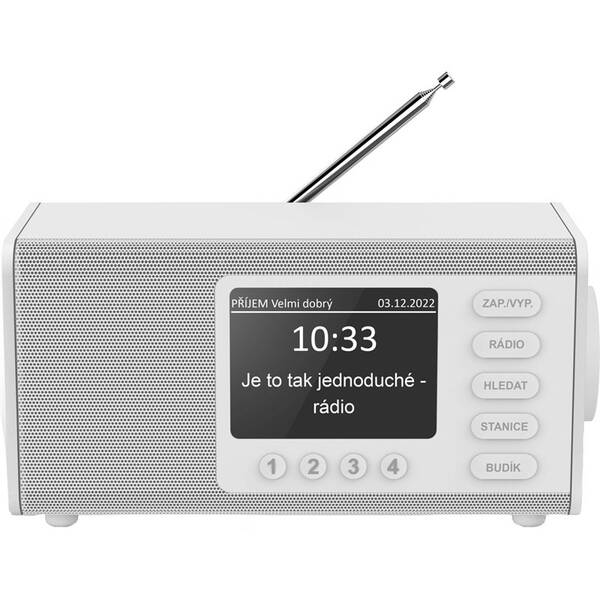 Radiopřijímač s DAB+ Hama DR1000 bílý

