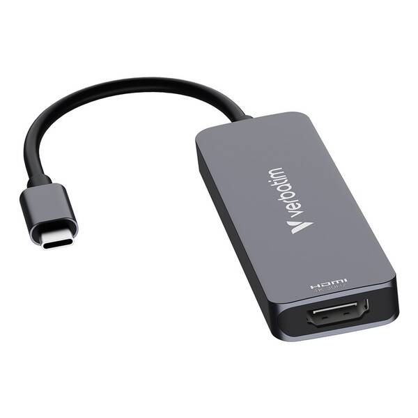 USB Hub Verbatim USB-C Essentials Multiport Hub 4 port - USB 3.2 GEN 1 / HDMI/ USB-C PD / USB-A šedý

