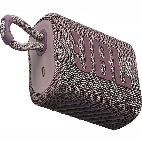 Přenosný reproduktor JBL GO3 růžový

