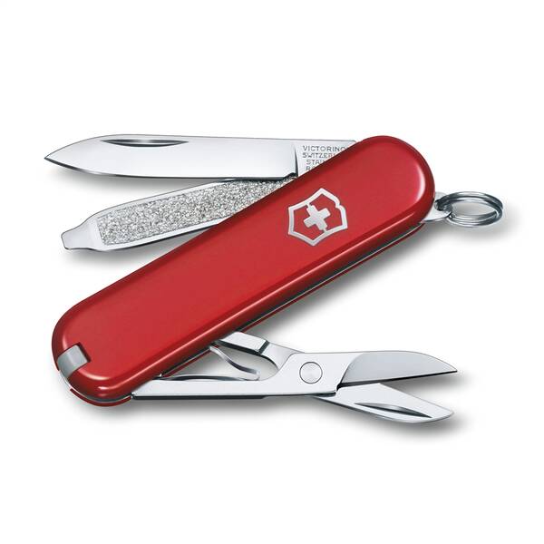 Nůž kapesní Victorinox CLASSIC SD, 58 mm, červený 

