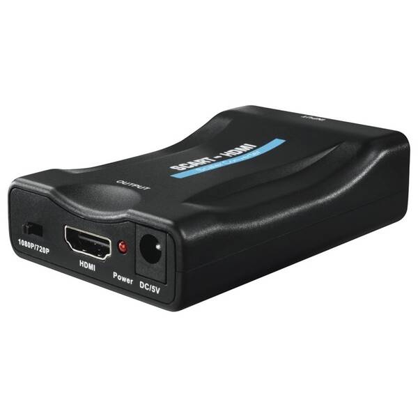 Redukce Hama AV převodník SCART na HDMI černá

