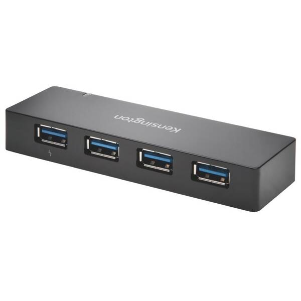 USB Hub KENSINGTON USB 3.0/4x USB 3.0 + nabíjení černý

