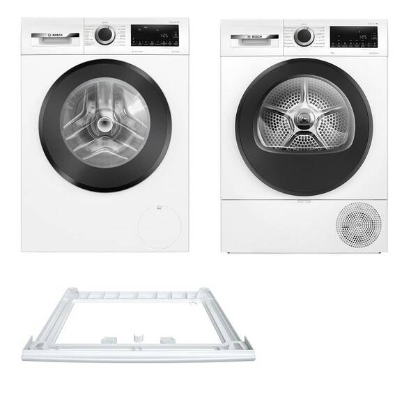 Set výrobků Bosch WGG244Z5CS + WQG243DNCS + WTZ27410 bílý

