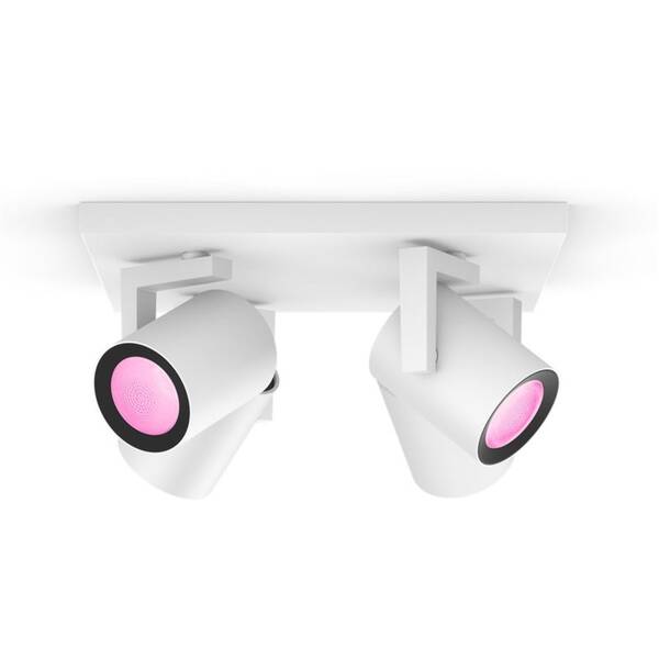 Bodové svítidlo Philips Argenta White and Color Ambiance 4 Spot bílé


