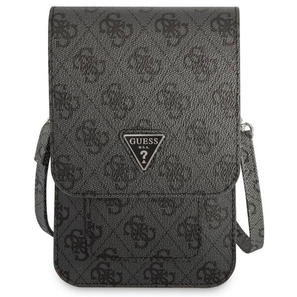 Taštička přes rameno Guess PU 4G Triangle Logo černé

