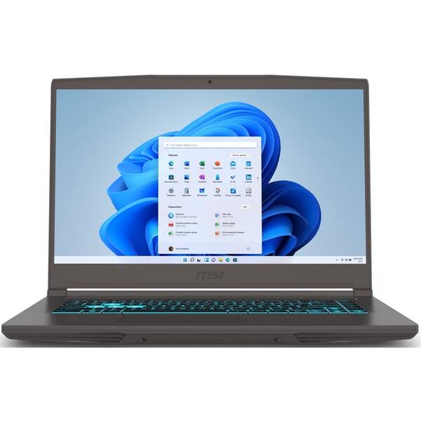 Notebook MSI Thin 15 B12UCX-1687CZ šedý

