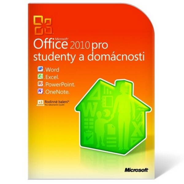 Software Microsoft Office 2010 CZ pro studenty a domácnosti - krabicová verze 
