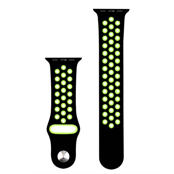 Řemínek RhinoTech na Apple Watch 38/40/41 mm černý/žlutý

