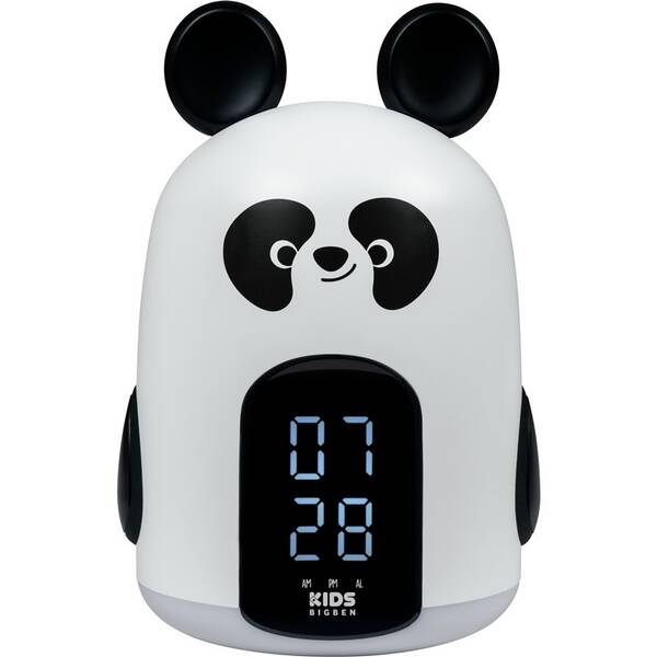 Budík Bigben RKIDSPANDA černý/bílý

