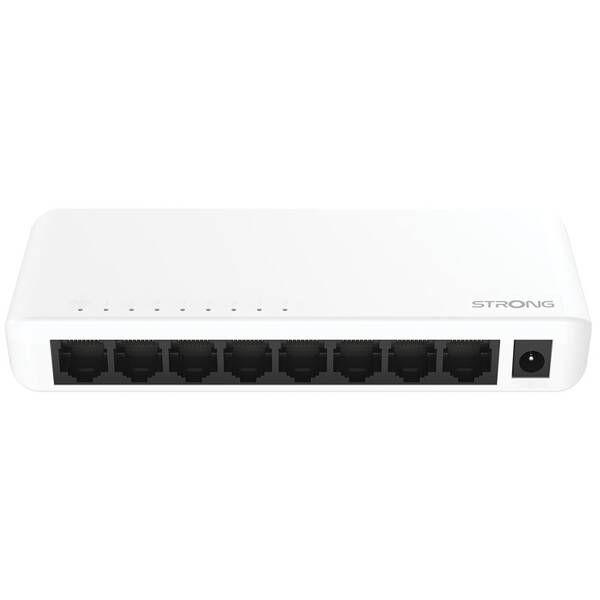 Switch Strong SW8000P 8-Port Gigabit bílý/plast

