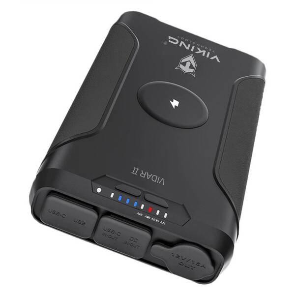 Powerbanka Viking VIDAR II, 72000 mAh, bezdrátové nabíjení černá

