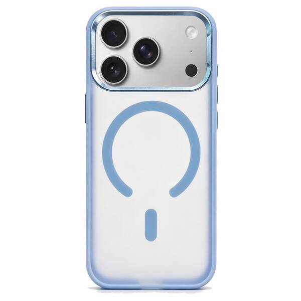 Kryt na mobil WG Matte Frame Magnet Apple iPhone 17 Pro Max/18 Pro Max modrý

