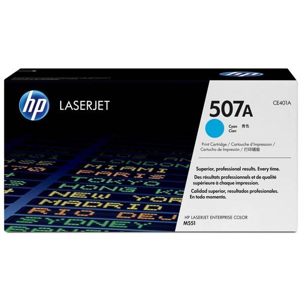 Toner HP 507A, 6 000 stran azurový

