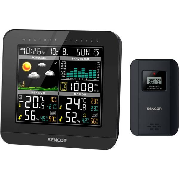 Meteorologická stanice Sencor SWS 5800 černá

